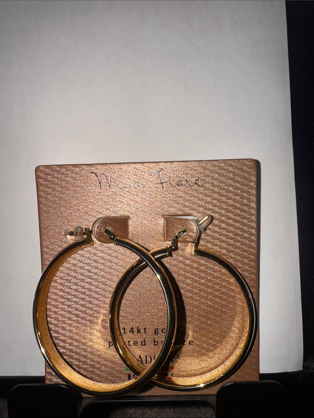 mia fiore 14kt gold plated bronze